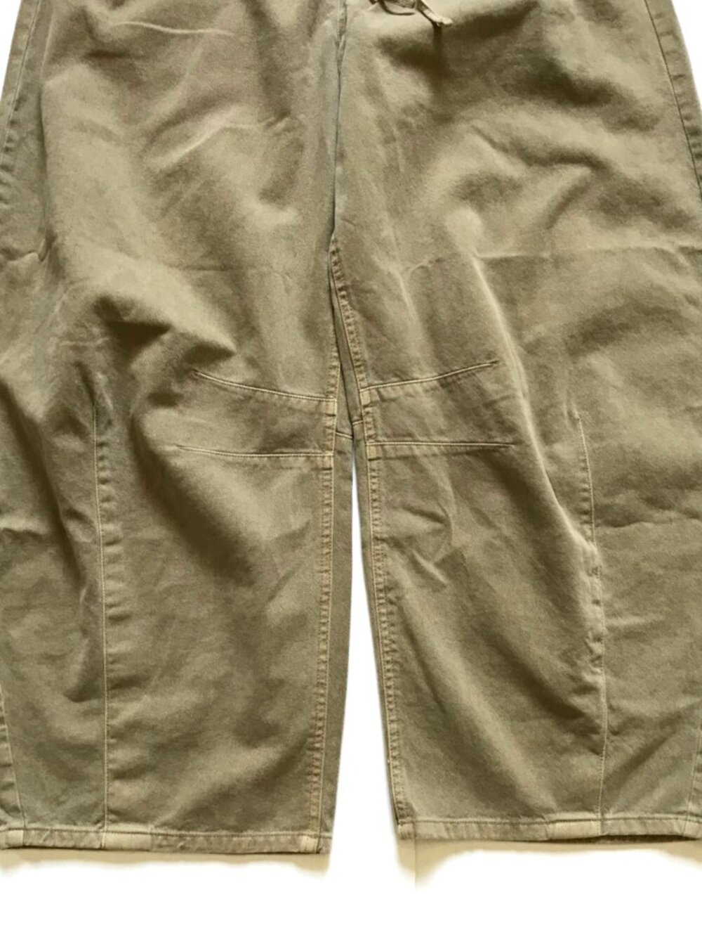 NWT GAP EZ Waist Pull On Barrel Leg Khaki Chino Pants Womens Medium Hayes Brown - Picture 11 of 14